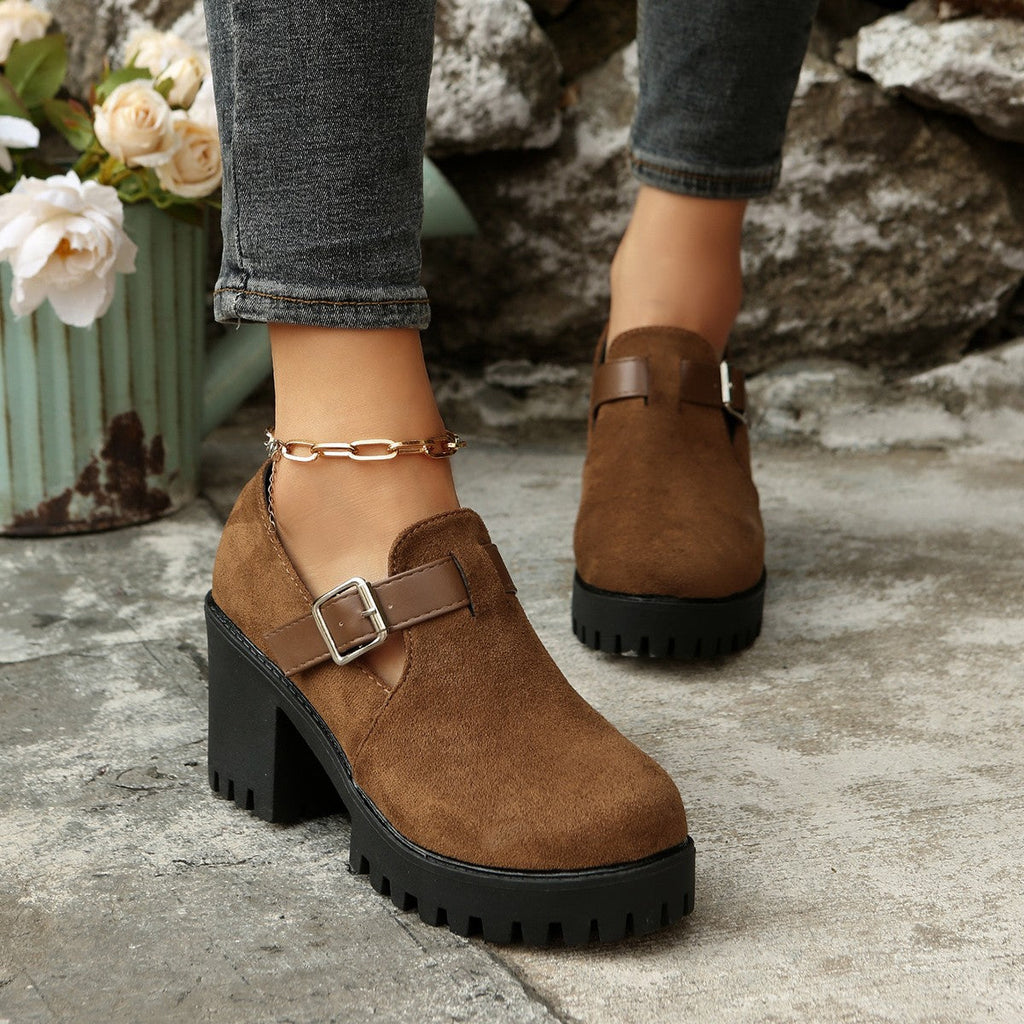 Modische Ankle Boots mit Blockabsatz