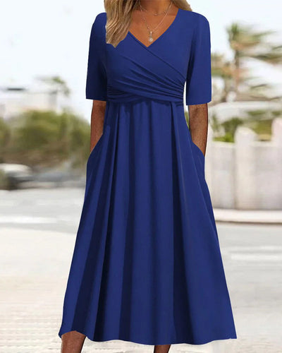 Elegantes Midi Kleid mit Bauchabdeckung