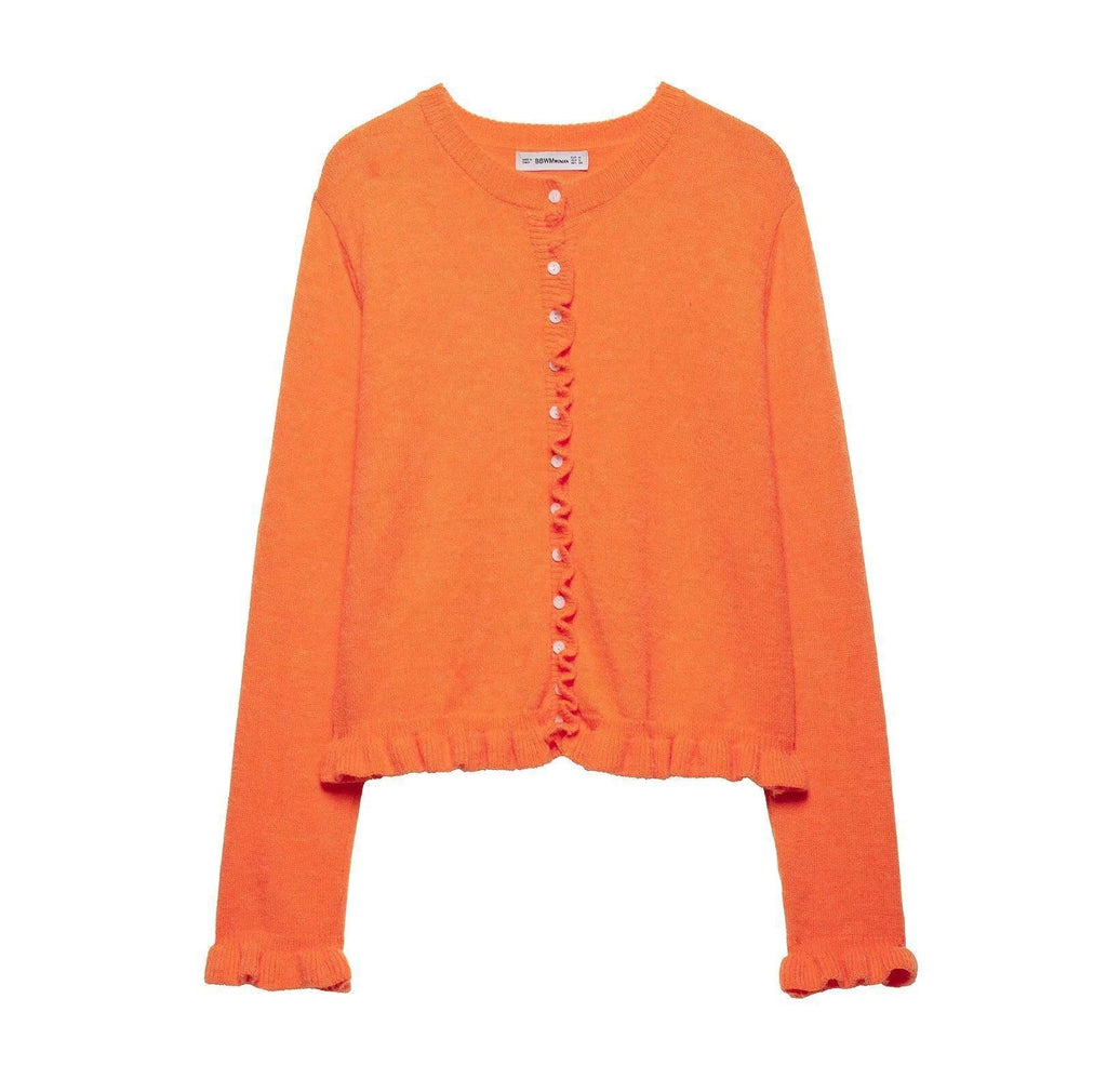 Damen-Cardigan mit Knöpfen, schickes Lagen-Oberteil