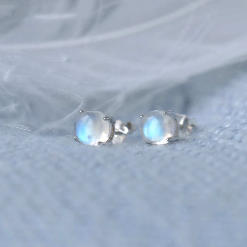 Mondsteine Ohrringe Blaue Mondlicht Steine | Shop Nory