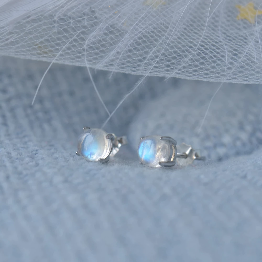 Mondsteine Ohrringe Blaue Mondlicht Steine | Shop Nory