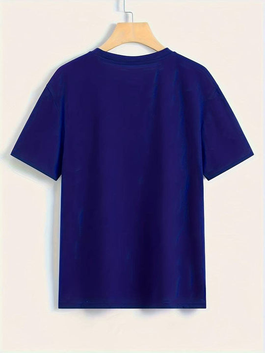 Schlichtes, einfaches Rundhals-T-Shirt