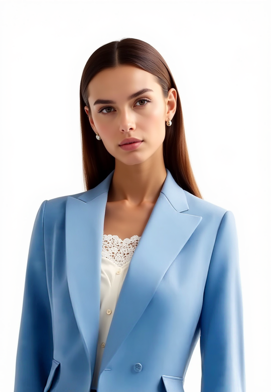 stilvolle maßgeschneiderte Anzug - elegantes Blazer- und Hosen-Set für Frauen