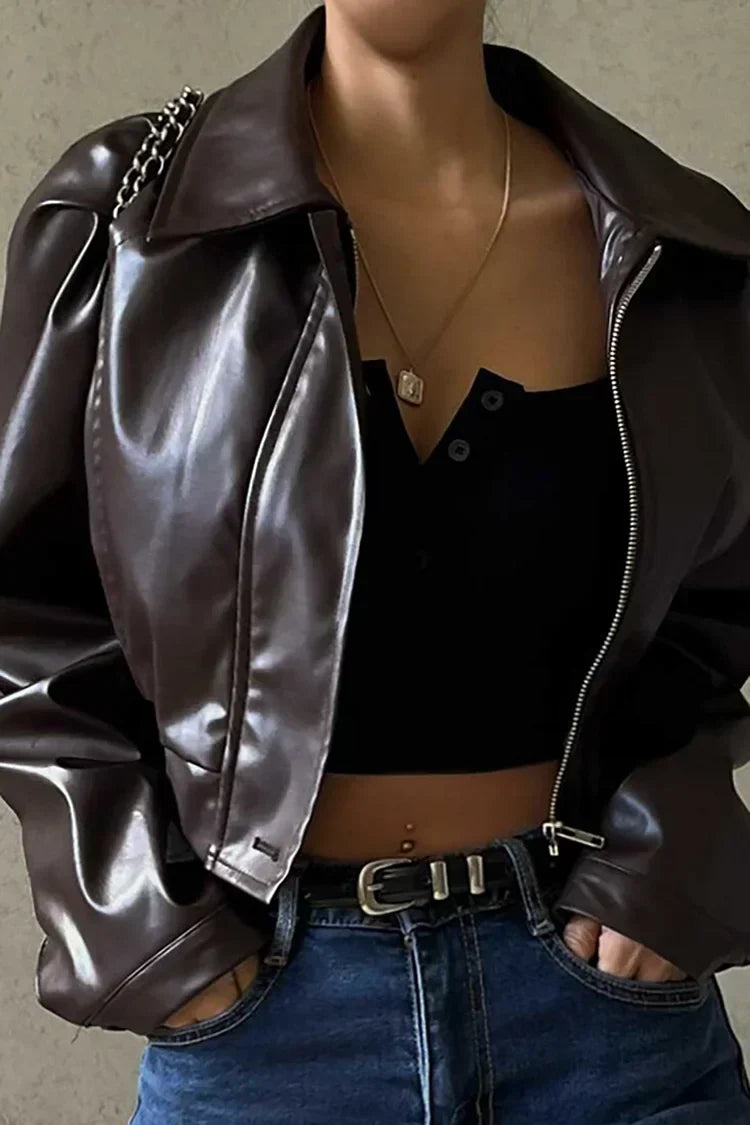 Damen Cropped Jacke