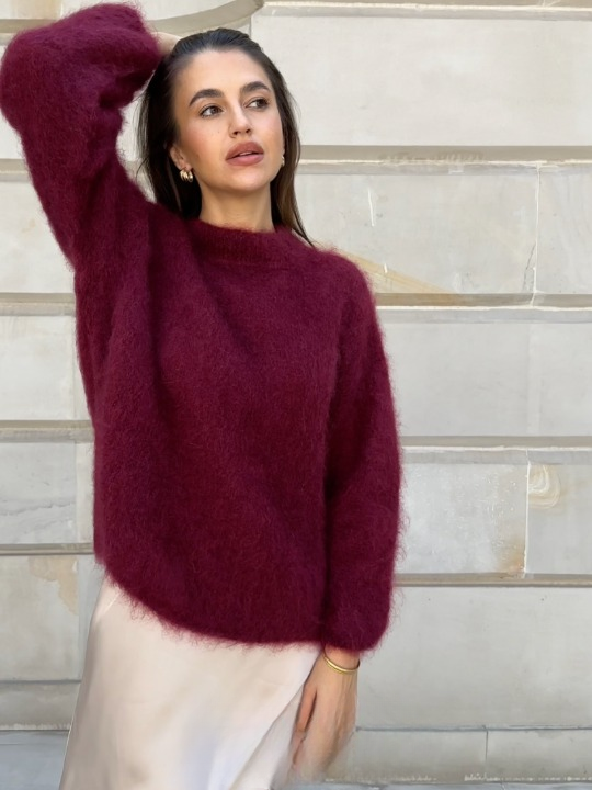 weicher Mohair-Strickpullover