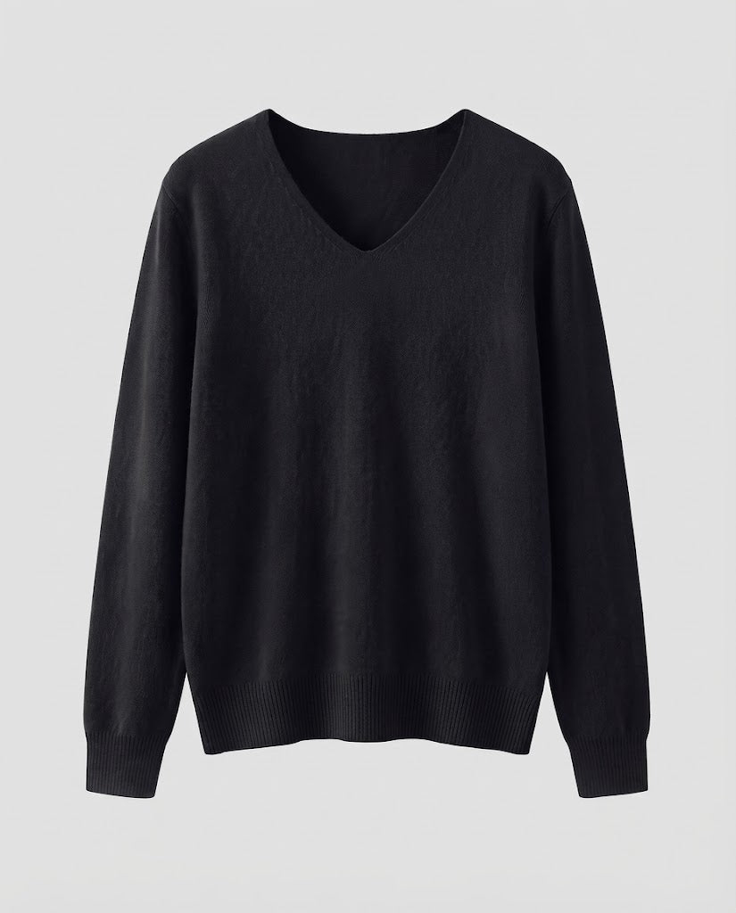 Damen Feinstrick-V-Ausschnitt-Pullover aus kuscheligem Angora-Mix Shop Nory