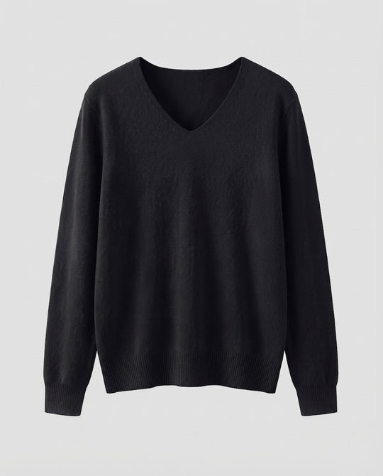 Damen Feinstrick-V-Ausschnitt-Pullover aus kuscheligem Angora-Mix Shop Nory
