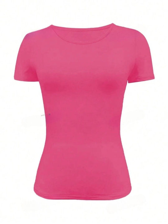 Rundhalsausschnitt Kurzarm T-Shirt