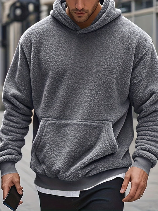 Weiche Fleece-hoodie Polyester Komfort und Stil