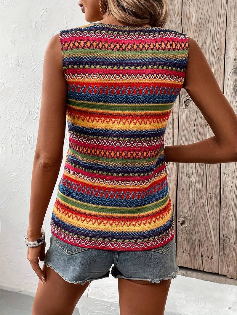 Bunt gestreiftes Tanktop