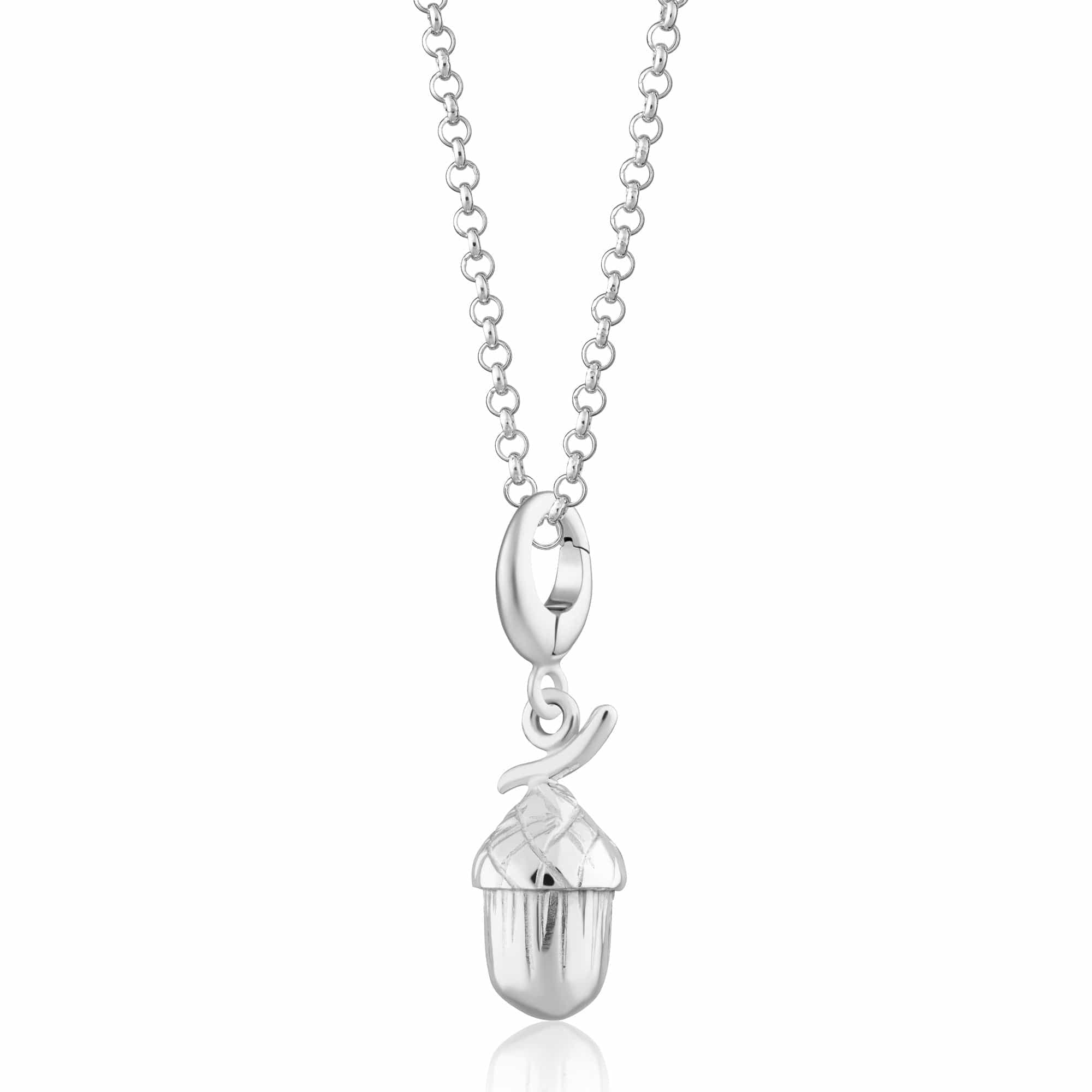 Silber Eichel Charm Halskette | Shop Nory