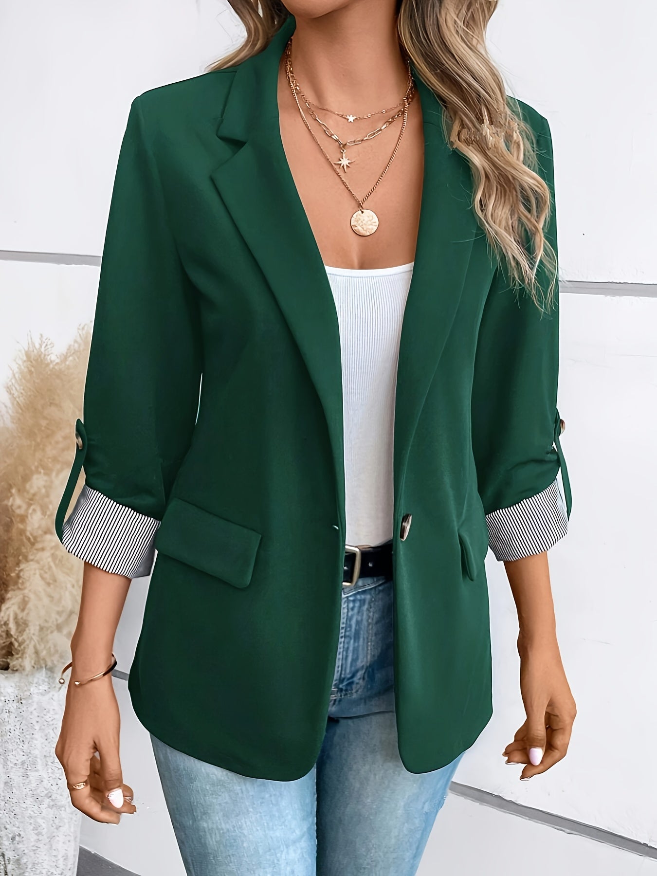 Shopnory | Eleganter Business Longblazer Mit