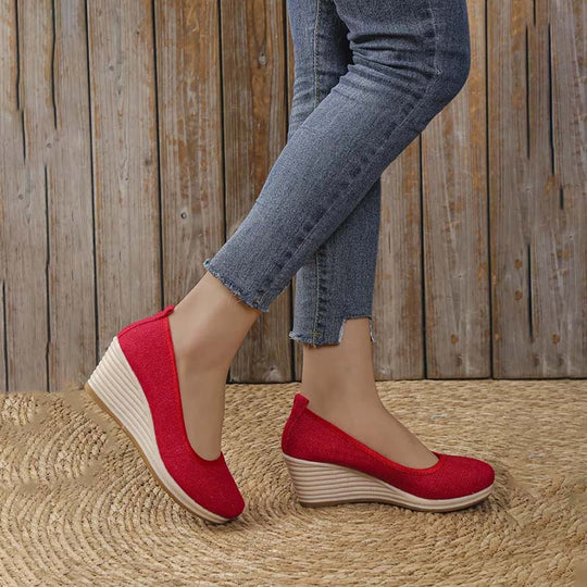 Lässige Keilschuhe