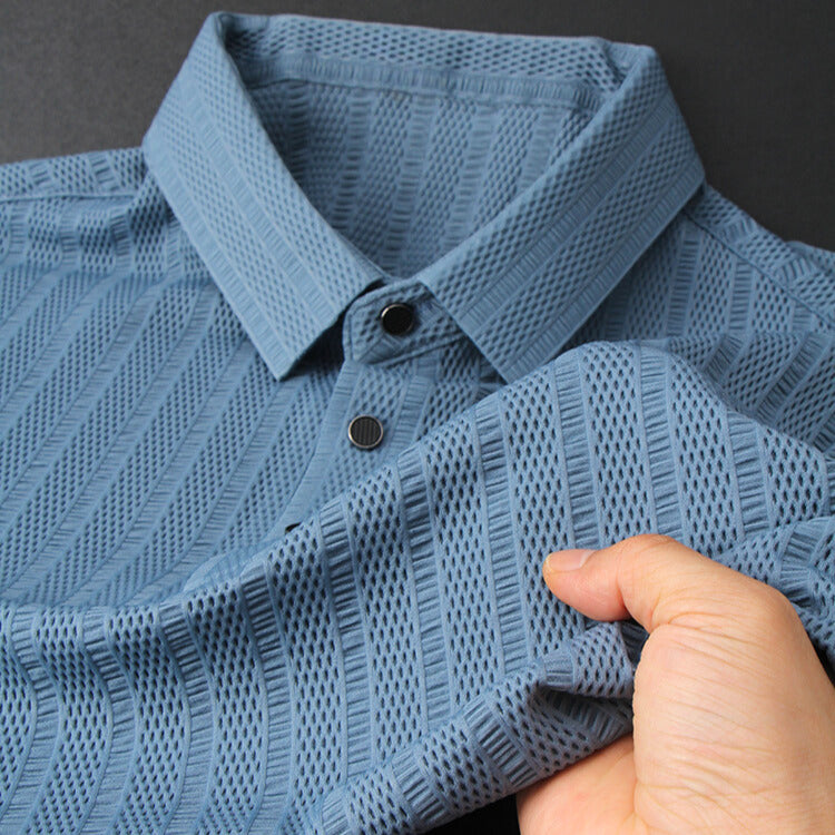Herren Poloshirt Aus Seide