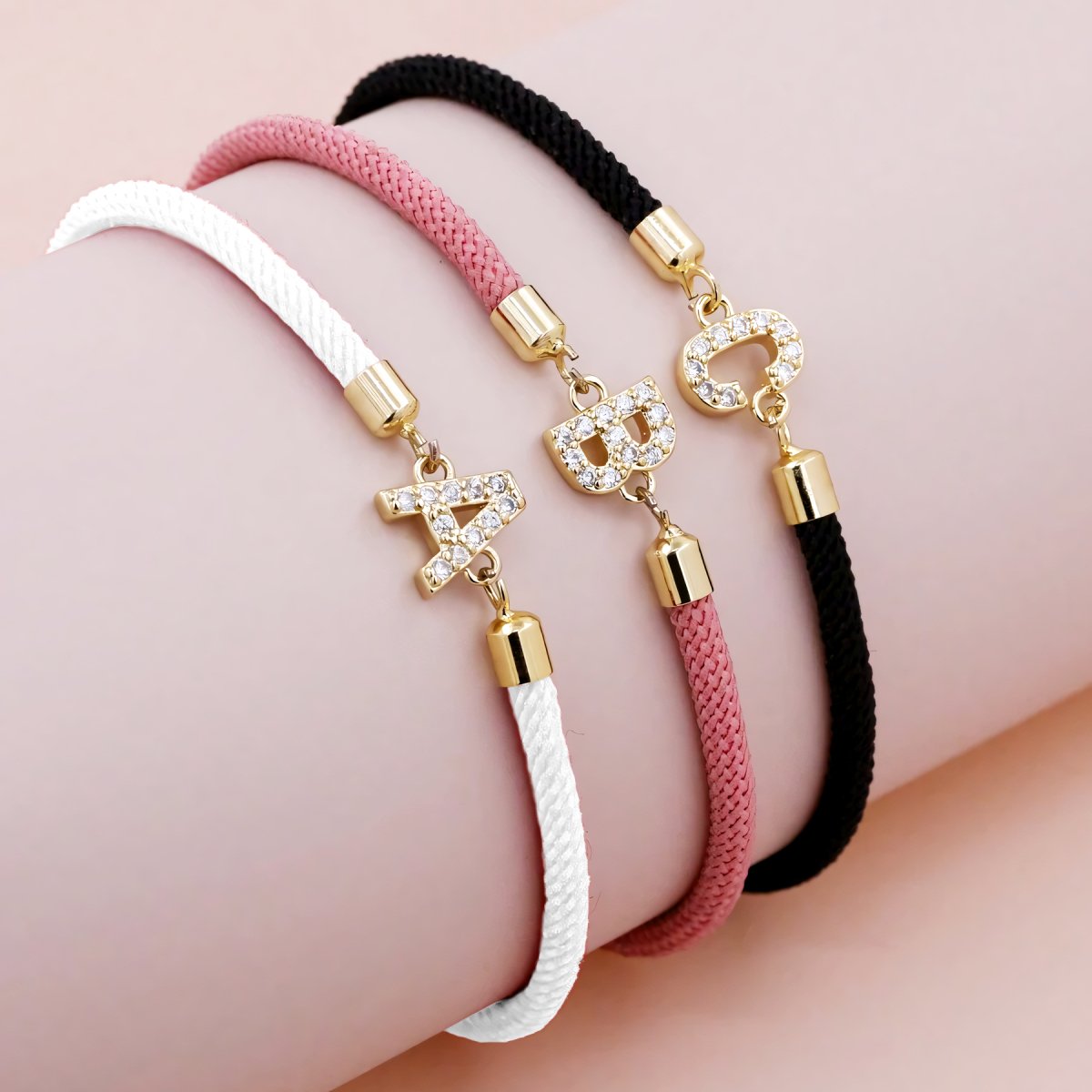 Verstellbare Buchstaben Armbänder
