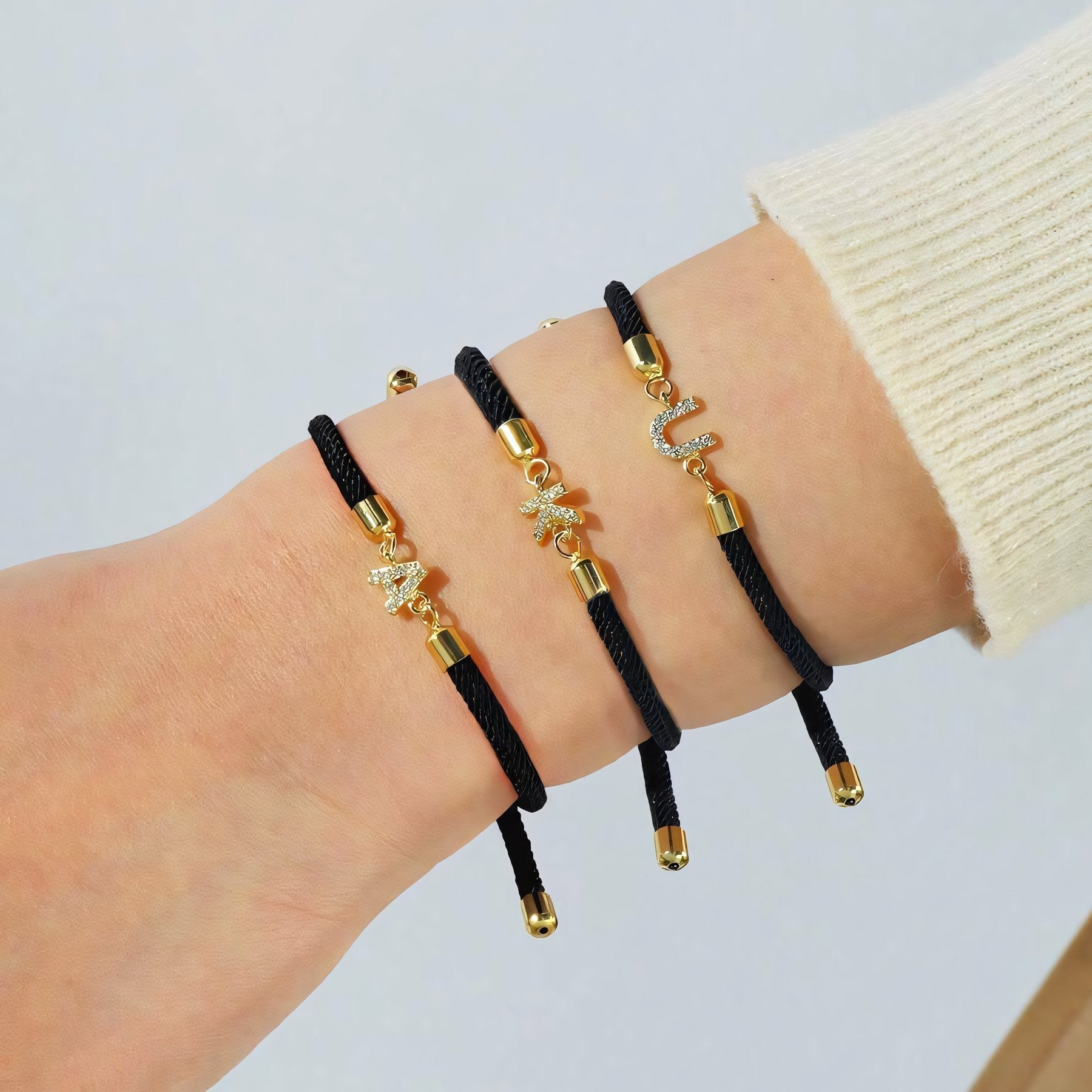Verstellbare Buchstaben Armbänder