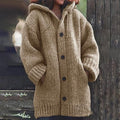 Warme Damen-Strickjacke