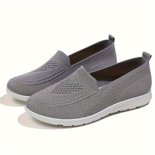 Einfarbige Gestrickte Sneaker Für Damen