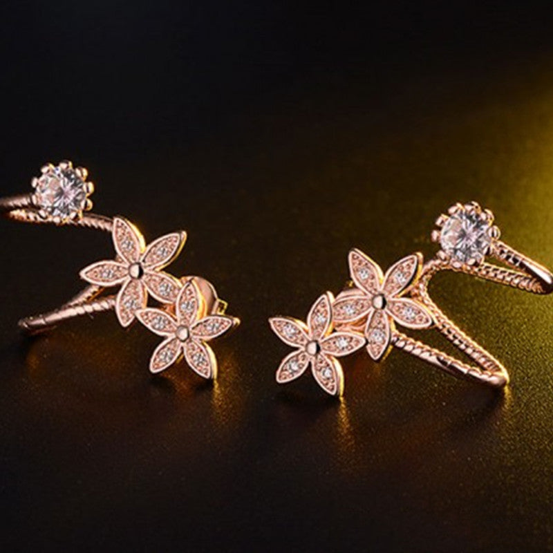 Ästhetische Blumen Ohr Cuff Ohrringe | Shop Nory