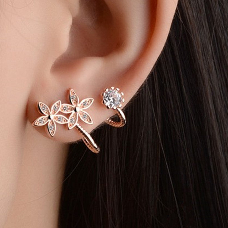 Ästhetische Blumen Ohr Cuff Ohrringe | Shop Nory