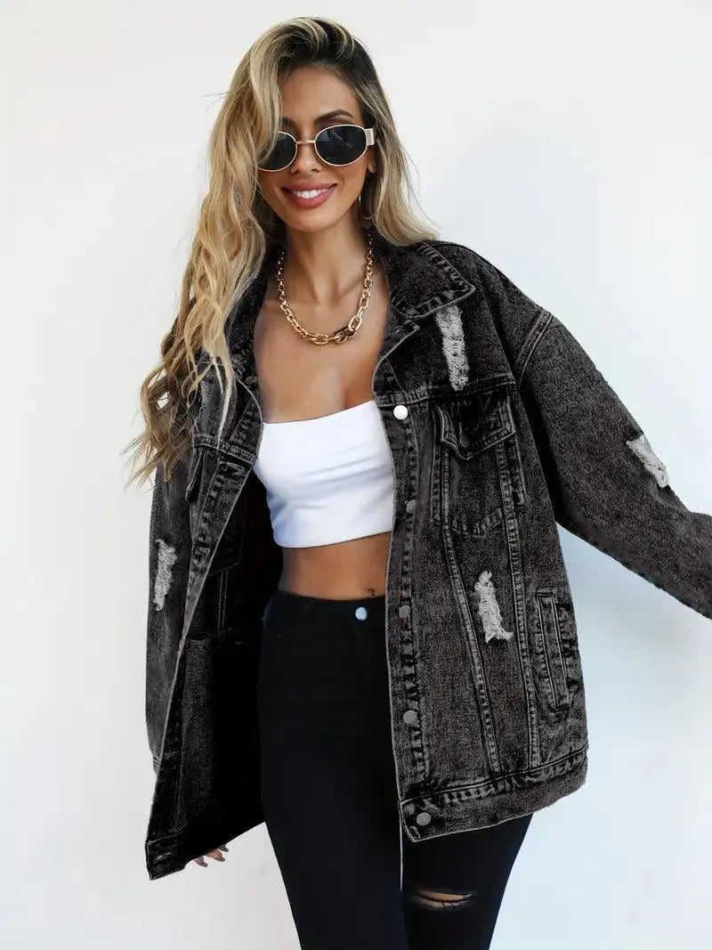 Oversized Jeansjacke für Damen