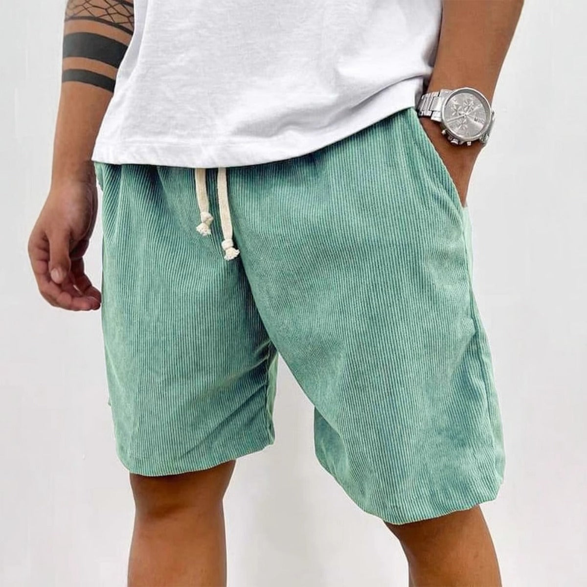 ShopNory | Herren Casual Kordelzug Cord Shorts