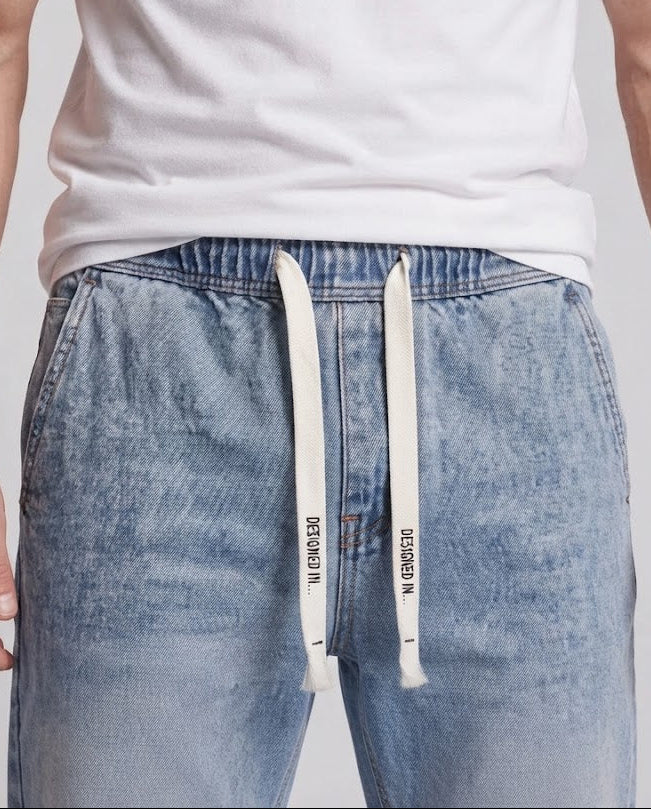 Herren Bequeme Lockere Denim-Hose Shop Nory