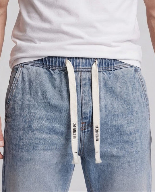 Herren Bequeme Lockere Denim-Hose Shop Nory