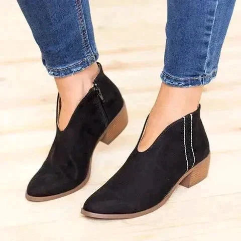 Stylische Stiefel mit Seitlichem Reißverschluss