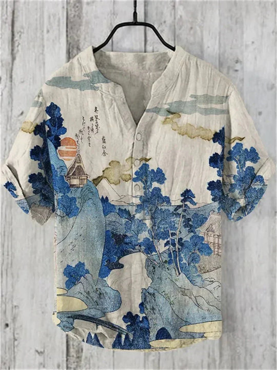Künstlerisches Seidenhemd