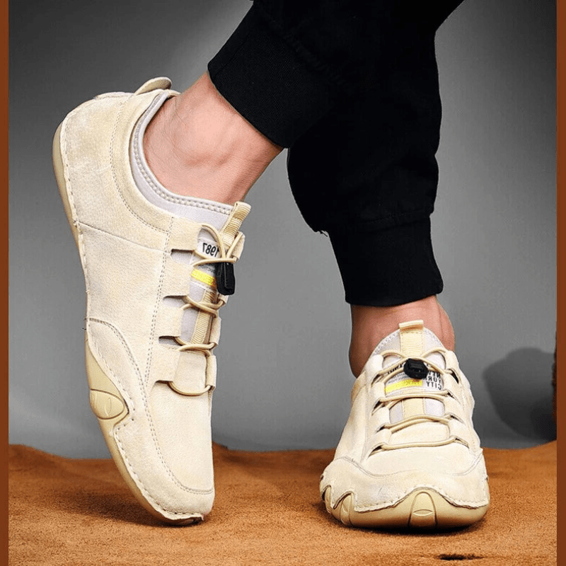 Herren Schuhe Echtes Leder Herren Slipper Komfortabel & Trendy