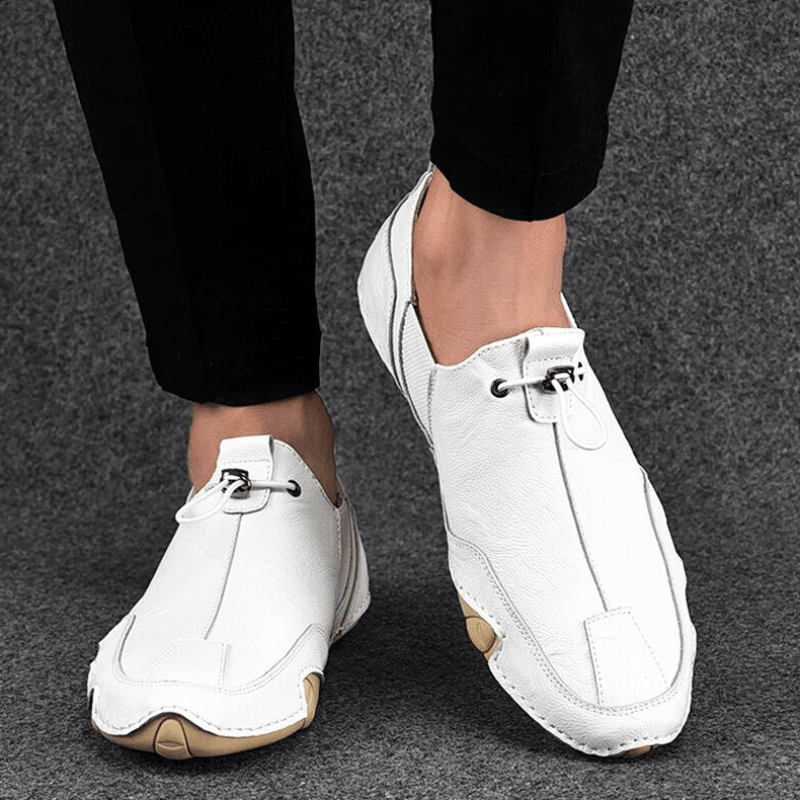 Herren Schuhe Echtes Leder Herren Slipper Komfortabel & Trendy