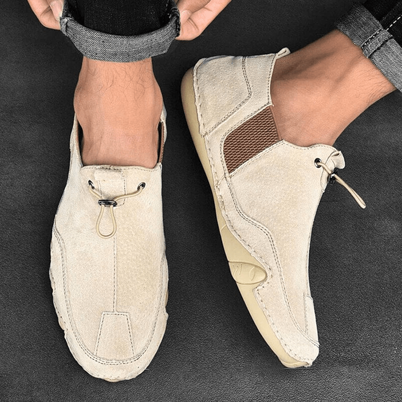 Herren Schuhe Echtes Leder Herren Slipper Komfortabel & Trendy