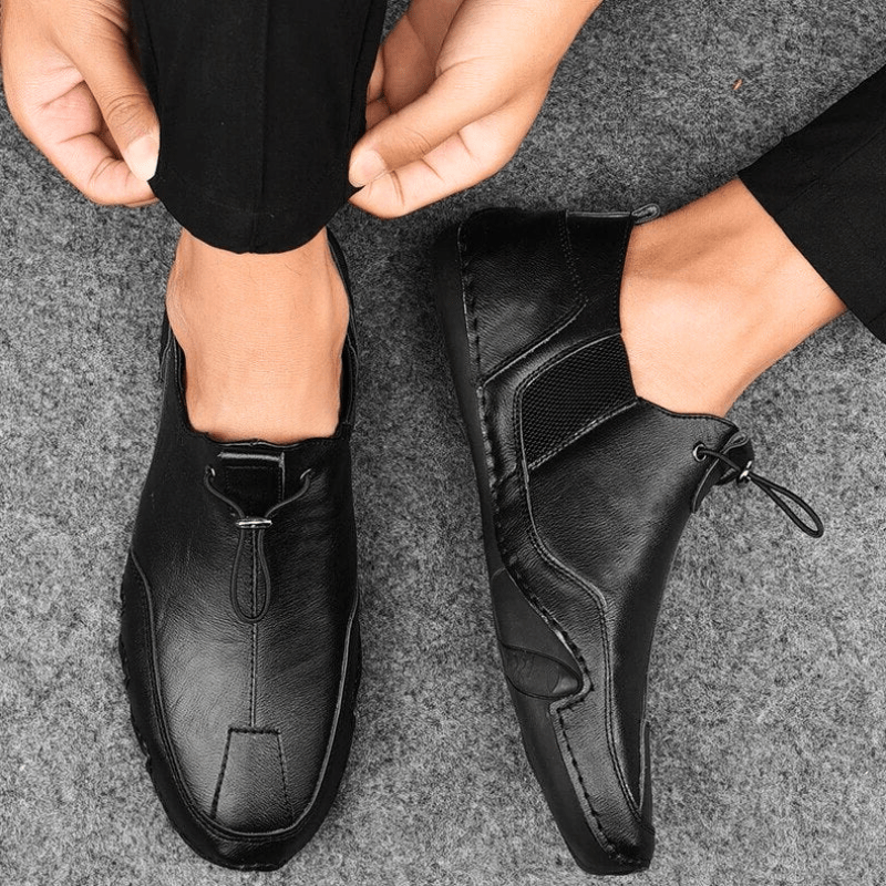 Herren Schuhe Echtes Leder Herren Slipper Komfortabel & Trendy