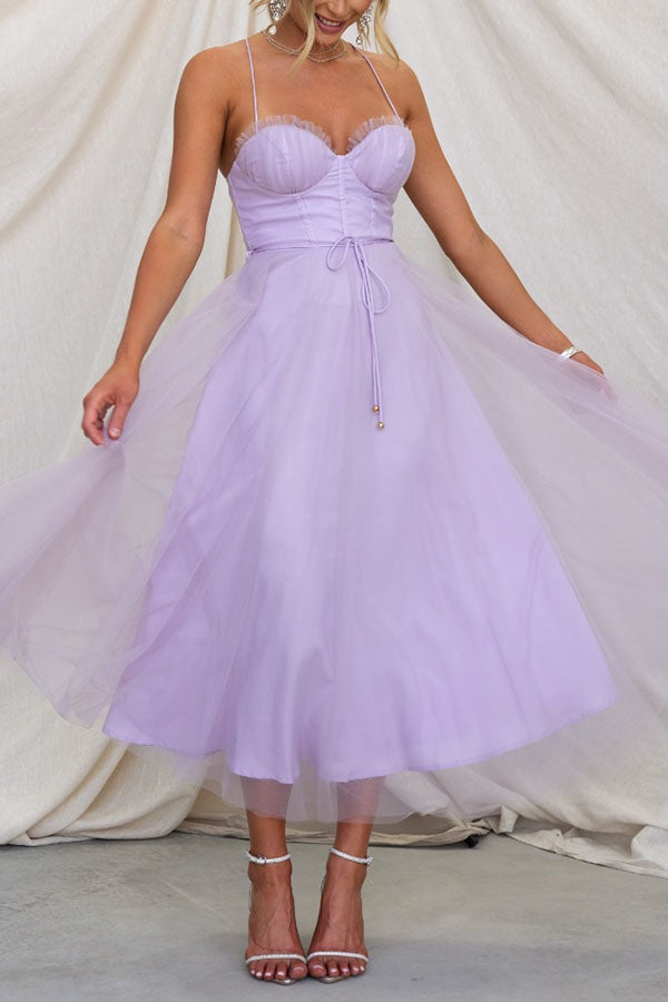 Modernes prinses chiffon Kleid