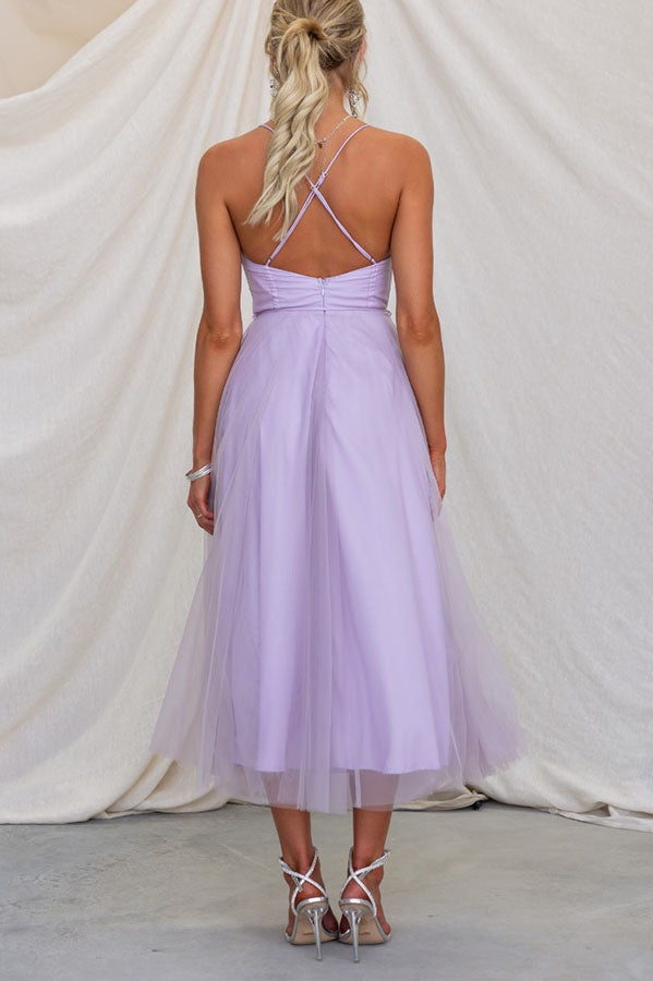Modernes prinses chiffon Kleid