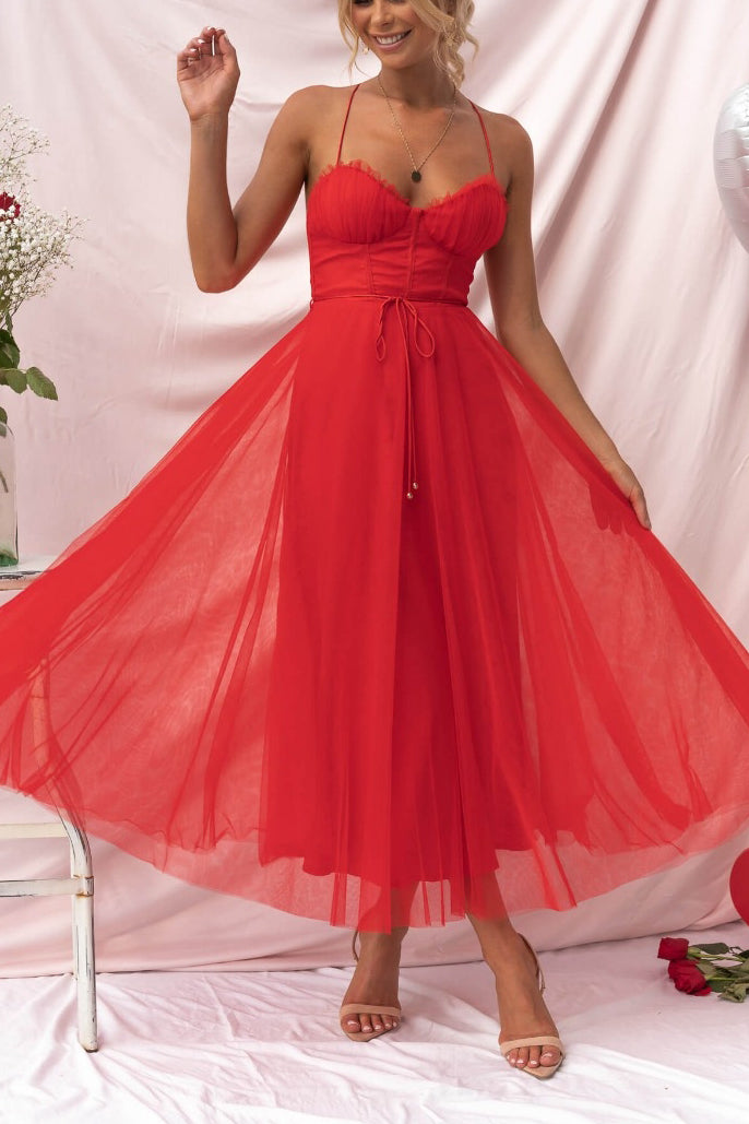 Modernes prinses chiffon Kleid