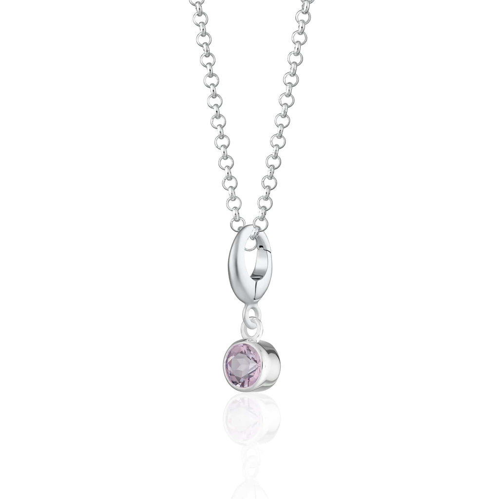 February Geburtsstein Charm Halskette (Amethyst) | Shop Nory