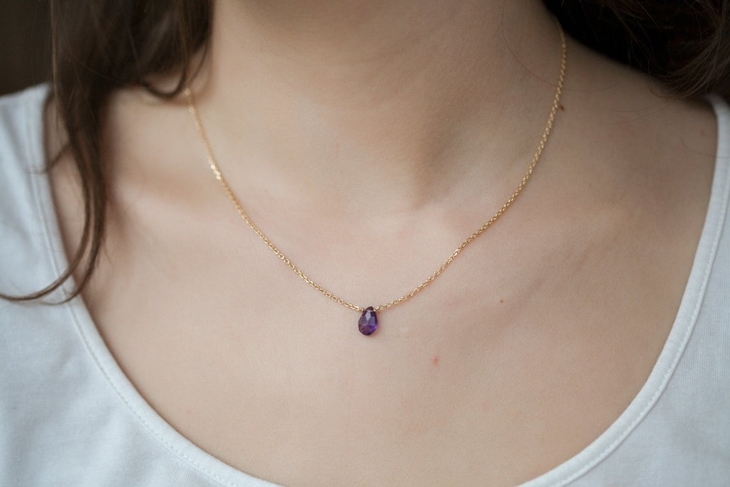 Kleine Heilstein Kette - 16K Vergoldet | Shop Nory