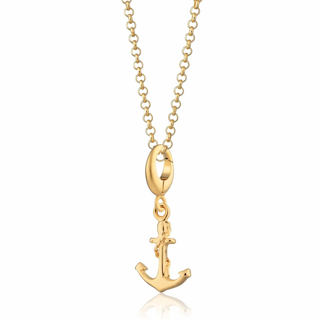 Gold Anchor Charm Necklace | Shop Nory
