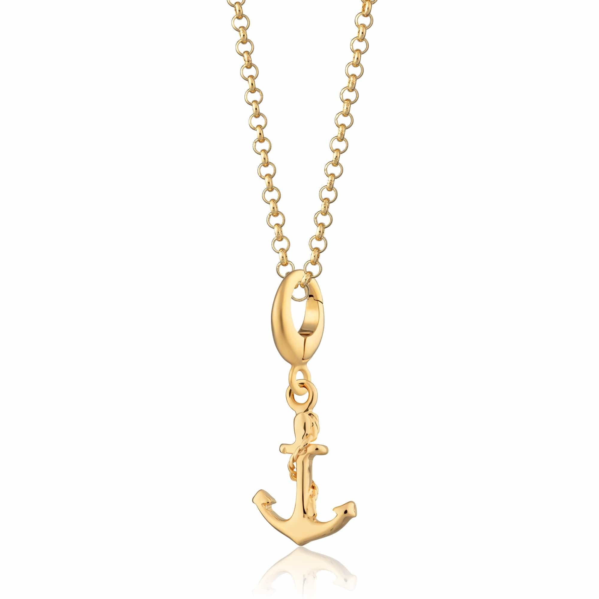 Gold Anchor Charm Necklace | Shop Nory