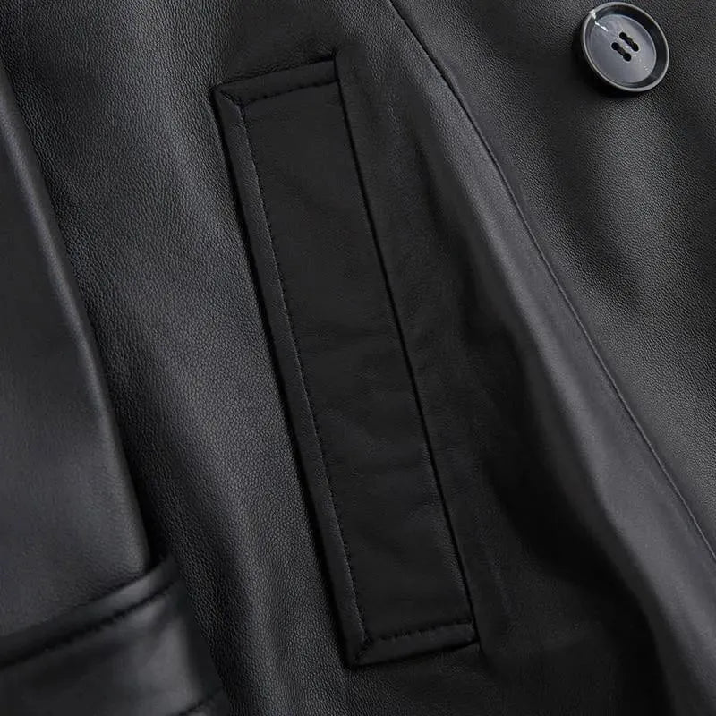 Angel Leder-Trenchcoat für Damen