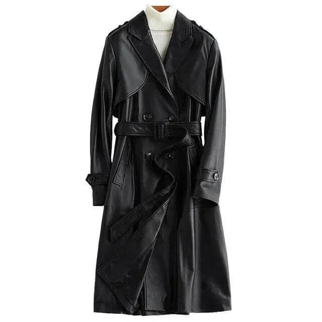 Angel Leder-Trenchcoat für Damen