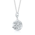 Silber Aquarius Zodiac Charm Halskette | Shop Nory