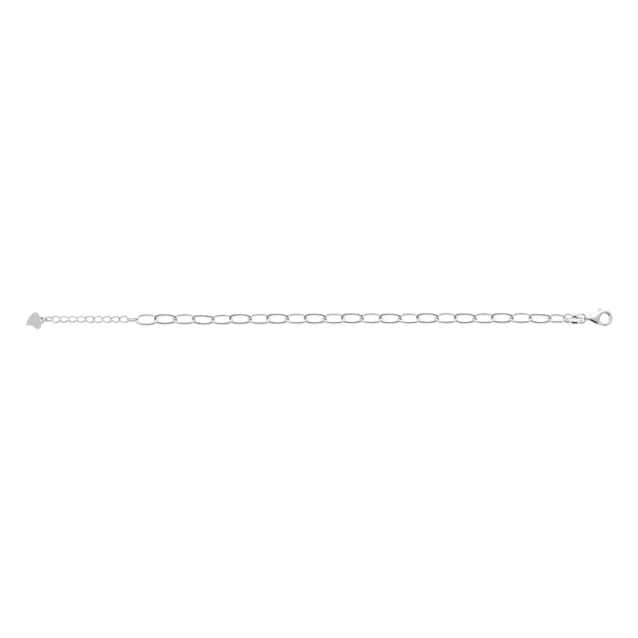 Elegantes Armband aus 925er Silber mit länglichen Kettengliedern – perfekt zum Solo-Tragen oder zum Kombinieren. | Shop Nory