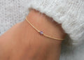 Armband mit Amethyst 16K vergoldet | Shop Nory