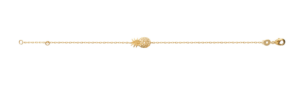 Armband mit Ananas - 16K vergoldet | Shop Nory