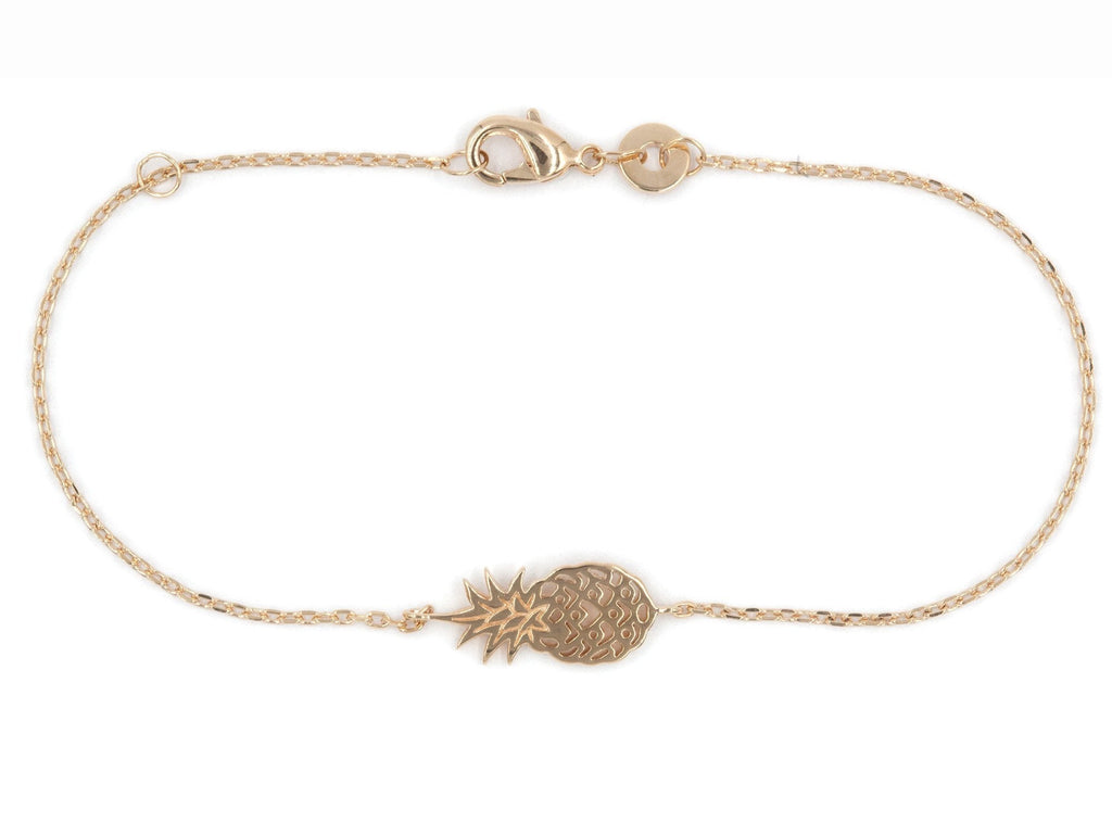Armband mit Ananas - 16K vergoldet | Shop Nory