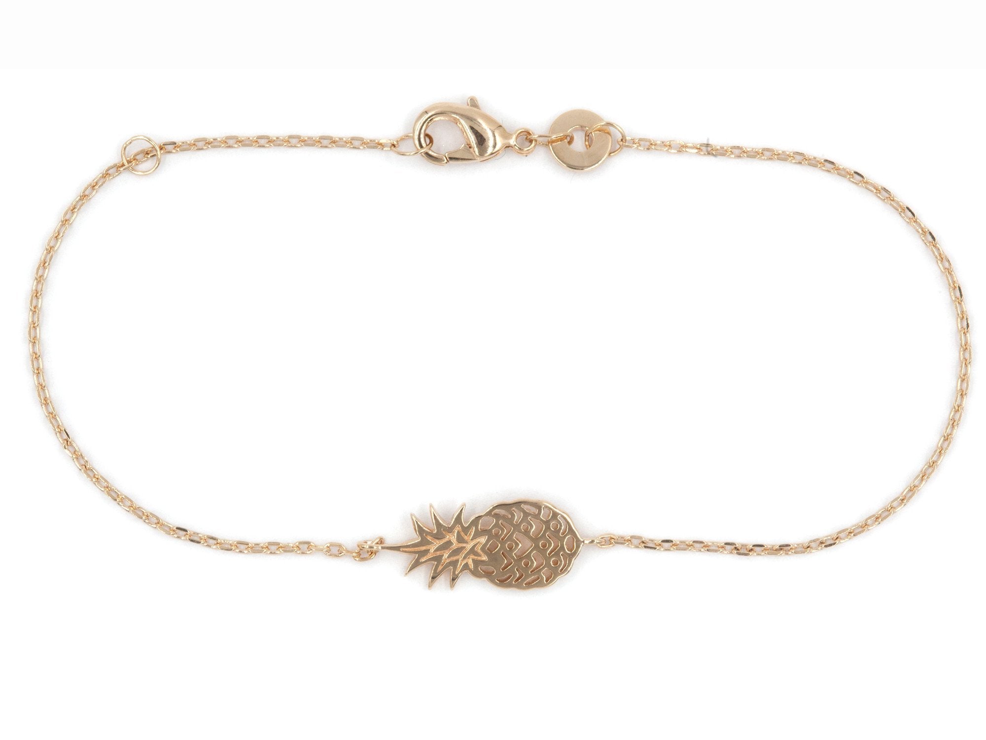 Armband mit Ananas - 16K vergoldet | Shop Nory