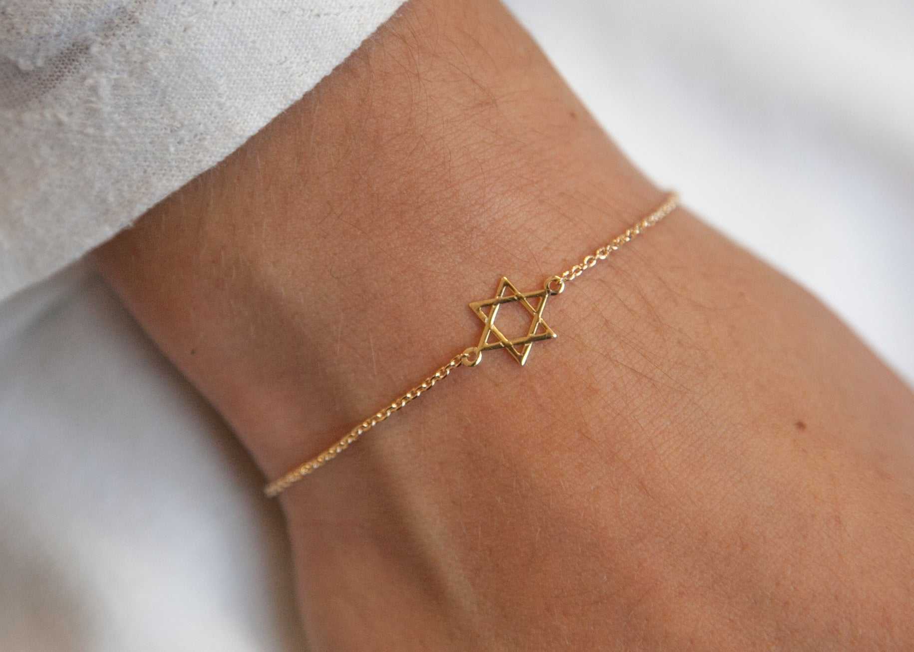 Davidstern Armband 16 Karat Vergoldet | Shop Nory